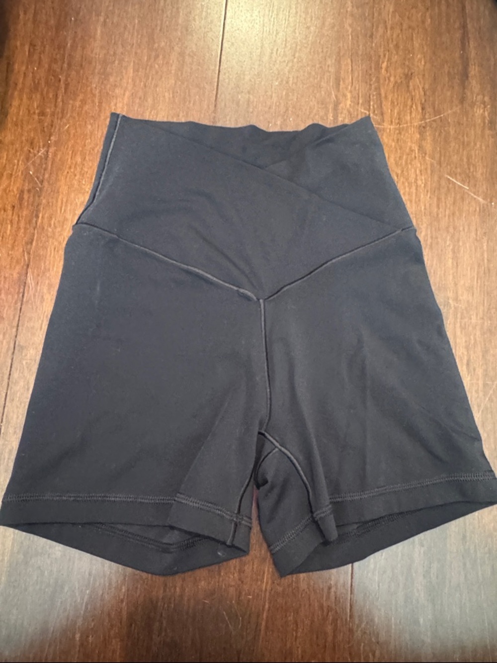 High-Rise Black Women’s Workout Shorts
